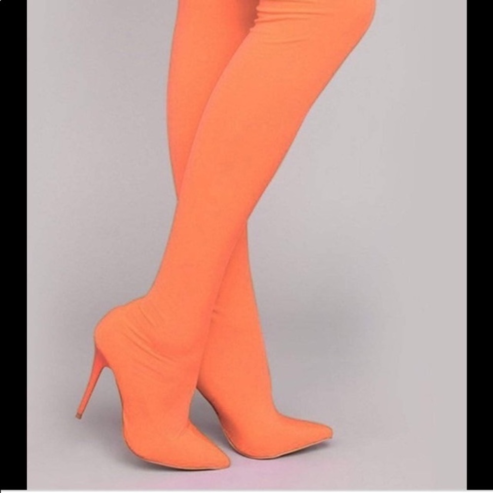 Orange boots